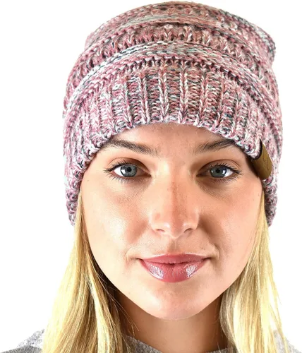 Vista 627 de C.C Trendy Warm Chunky Soft Stretch Cable Knit Beanie