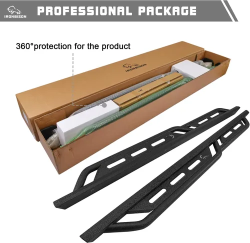 Vista 7 de IRONBISON Estribos laterales para camiones Titan Crew Cab 2004-2026