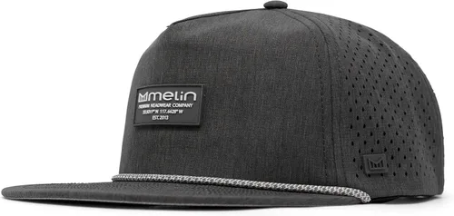 Vista 14 de melin Coronado Brick Hydro Rope Gorra, Gorras de Béisbol Resistentes al Agua para Hombres y Mujeres, Gorra para Golf, Correr o Entrenar Negro