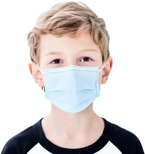 Vista 9 de Mascarillas Faciales Desechables para Niños Paquete de 50 Edades 5-12 Filtro Mascarillas Faciales de Seguridad de 3 Capas para Niños Uso Diario.