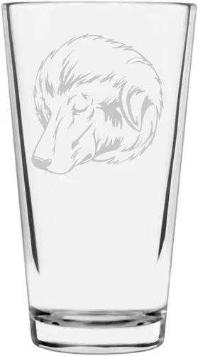Vista 184 de Podenco Canario - Vaso de pinta de 16 onzas con temática de perro personalizado