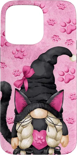 Vista 31 de Black Cat Halloween Gnome Decor Cute Pattern for Cat Mom Case for iPhone 17