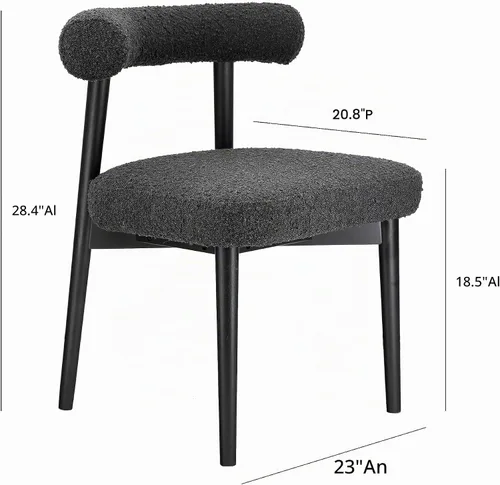 Vista 2 de TOV Furniture Spara - Silla auxiliar color negro