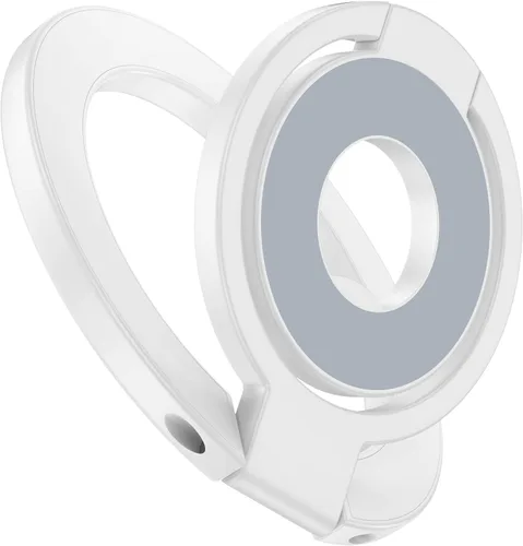 Vista 12 de Agarre magnético para teléfono, soporte plegable MagSafe para teléfono celular, soporte de anillo magnético de dos caras para Samsung Galaxy S26 S25