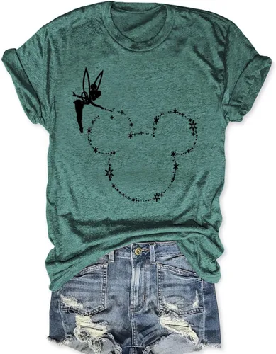 Vista 18 de Magic Kingdom Castle - Camisa de manga corta para mujer, estilo bohemio