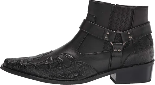 Vista 8 de Enzo Romeo WT11 Western Cowboy - Botines de motocicleta para hombre