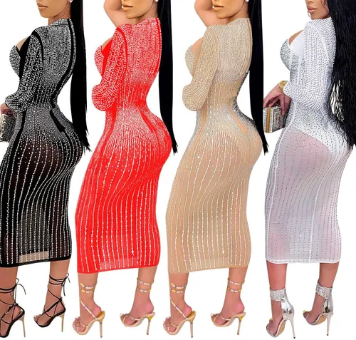 Vista 4 de AmnSAmL Vestidos de cumpleaños para mujer sexy