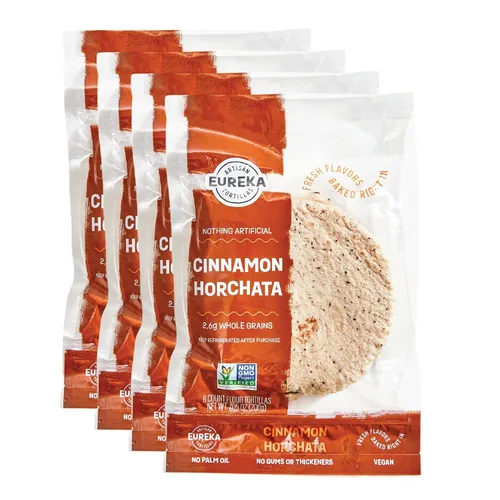 Vista 25 de Eureka Tortilla All Flavors - Paquete variado Tortillas de harina artesanales Mini granos enteros de 6 pulgadas Veganas, sin OMG, bajas