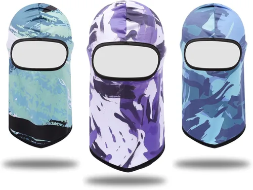 Vista 7 de Pasamontañas Máscara Estampado 3D Máscara de Cara Completa Polaina de Cuello Refrescante Protección Solar Cubierta Facial Máscara Resistente al