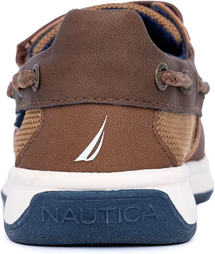 Vista 3 de Nautica Mocasines para niños y niños, zapatos náuticos casuales de una correa - (bebéniño pequeño)