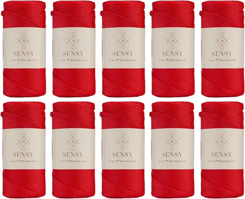 Vista 46 de Sensy Premium 2mm 229.5 metros de cuerda de poliéster 100% cordón de polipropileno Cordón de macramé 2mm Cordón para bolso de crochet Hilo