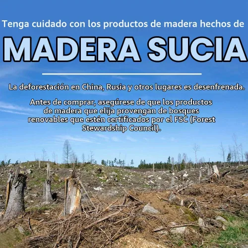 Vista 5 de Tenedores de madera, paquete de 100, 6.5 pulgadas, alternativa a