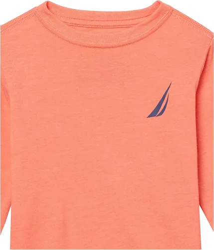 Vista 3 de Nautica Camiseta de manga larga con logotipo en el pecho para niño