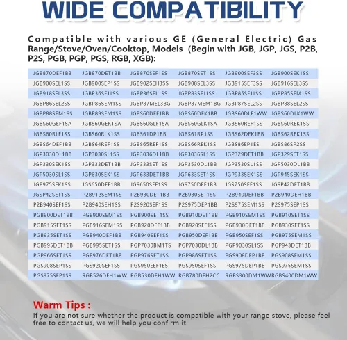 Vista 6 de 【Actualizado】WB29K10006 Tapa de quemador grande, WB29K10024 Reemplazo para estufa/horno de gas GE/Hotpoint, diámetro de 8.9 cm, superficie negra