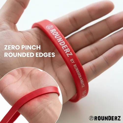 Vista 2 de Rubberbanditz Banda de resistencia de borde redondeado Bandas de ejercicio compactas y ligeras Adecuado para todos los usuarios de niveles
