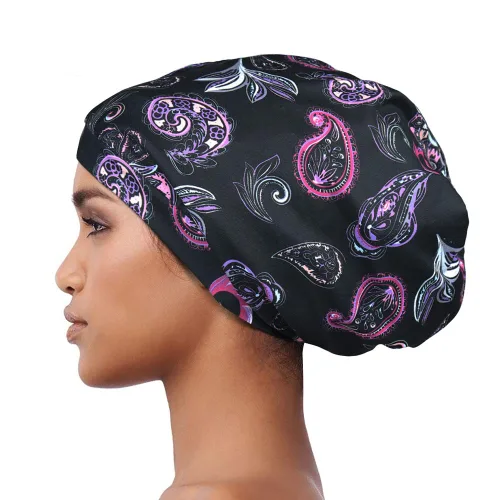 Vista 37 de Alnorm - Gorro con forro de satén y suave banda elástica para hombres y mujeres, talla única Se ajusta a la mayoría