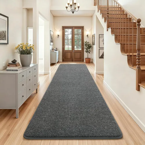 Vista 30 de AROGAN Alfombra Shag de Pasillo de 2 x 4 pies para pasillos, alfombras lavables con espuma viscoelástica para dormitorio, entrada