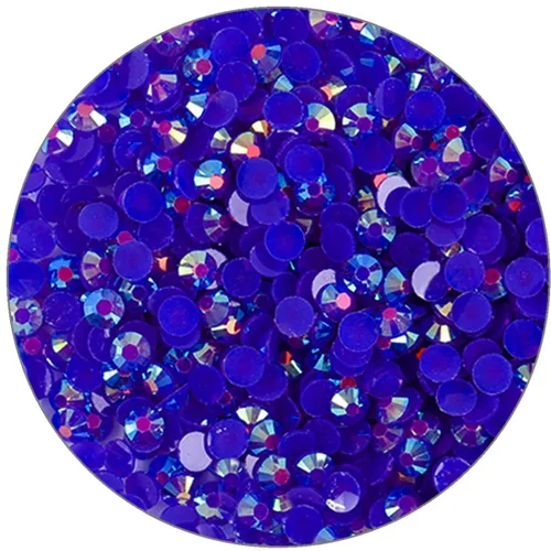Vista 8 de 3000 piezas de diamantes de imitación de parte posterior plana SS6/2 mm de vidrio transparente AB, gemas redondas de cristal para arte de uñas