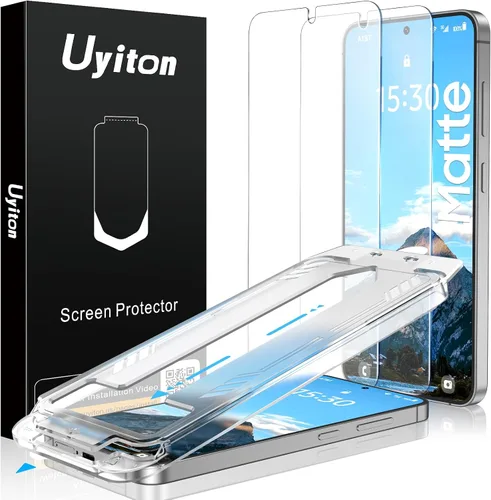 Vista 17 de Uyiton UnBreak-Glass - Protector de pantalla para Samsung Galaxy S22, soporte ultrasónico de huellas dactilares, marco de alineación automática