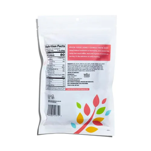 Vista 2 de 365 by Whole Foods Market, Carne seca alimentada con pasto, sabor a humo natural, 8 onzas