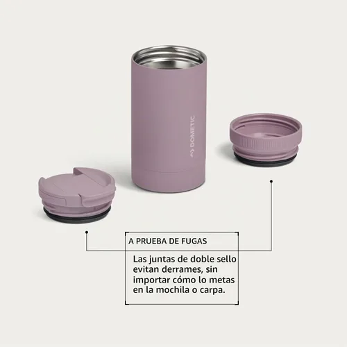Vista 4 de Dometic Vaso de 12 onzas Vaso aislado de acero inoxidable con tapa magnética Saúco