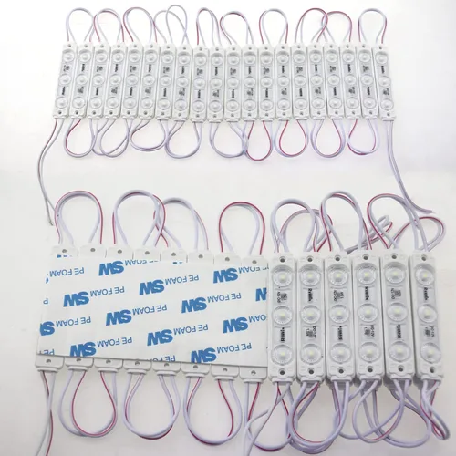Vista 5 de Super brillante 200 unids nuevo modelo 2835 3 LED módulo signo luces escaparate llevó luz impermeable decorativa luz para tablero de publicidad led