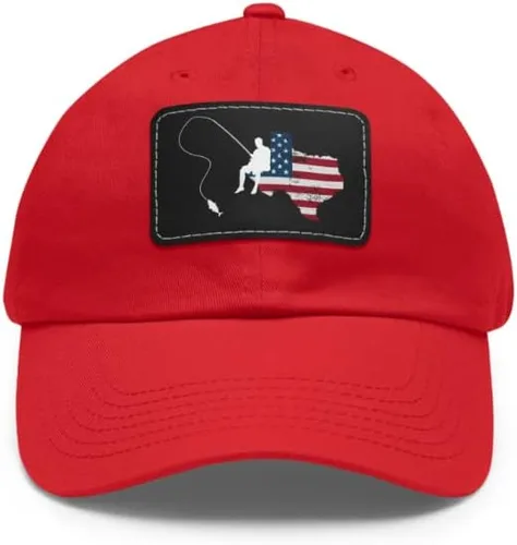 Vista 4 de Sombrero de papá de pesca de Texas, jubilación, pescador, pescador, día del padre, orgullo de Texas, bandera de Estados Unidos, 4 de julio