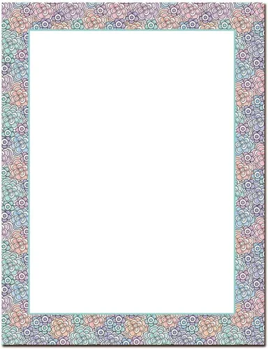 Vista 8 de Confetti Flowers - Papel para impresora láser y inyección de tinta con membrete, paquete de 25