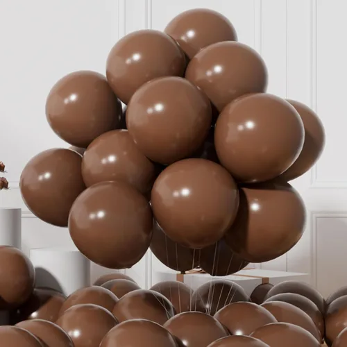 Vista 36 de AULE Globos metálicos negros de 12 pulgadas, 50 globos de látex negros, helio cromado, globo grueso brillante, decoración perfecta para fiesta