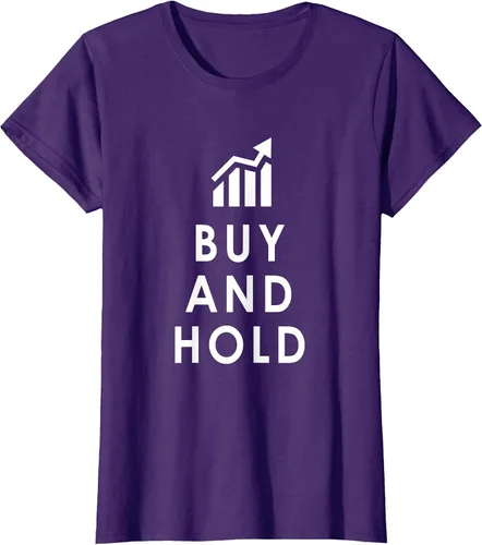 Vista 38 de Stocks Investing Buy and Hold Investor T-Shirt Asphalt Grey