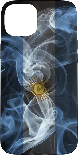 Vista 9 de iPhone 16 Smoky Argentina Flag - Funda de orgullo argentino estilo humo