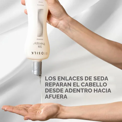 Vista 4 de Biosilk Silk Therapy Champú limpiador 12 onzas, paquete de de 1