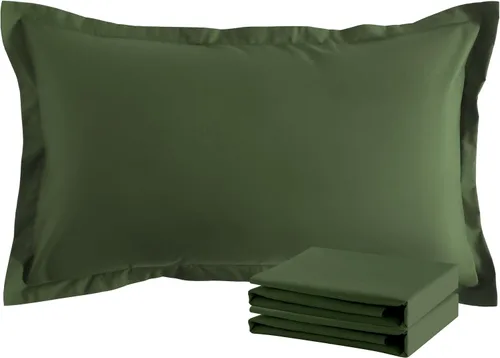 Vista 119 de NTBAY Fundas de almohada estándar, paquete de 2 fundas de almohada de microfibra cepillada de 20 x 26 pulgadas, súper suaves y acogedoras