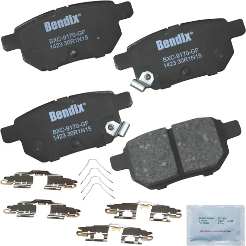 Vista 300 de Bendix Priority1 CFC154 - Juego de pastillas de freno de disco para Avanti II, Century, LeSabre, Regal, Riviera, chasis comercial, DeVille