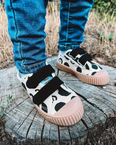 Vista 7 de Zapatos para niños y niñas, zapatos de lona con velcro y suela de color caramelo, tallas 6-14