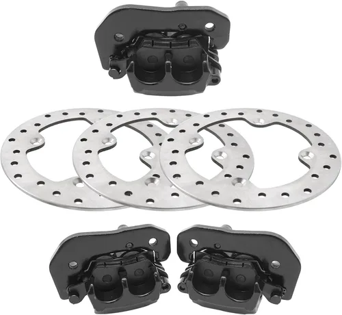 Vista 3 de M MATI Pinzas de freno delanteras izquierdas y traseras para Can Am Outlander Renegade 1000 850 800 650 570 500 450 Max 6x6 705600862 705600861