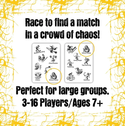 Vista 4 de Match Mob - Juego de fiesta de ritmo rápido para grupos grandes - Divertido juego de 1 minuto con movimiento para adultos, adolescentes y niños