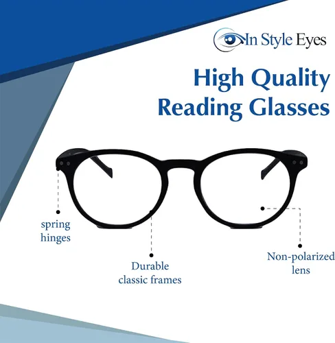 Vista 3 de In Style Eyes anteojos de lectura flexibles, super cómodos, livianos