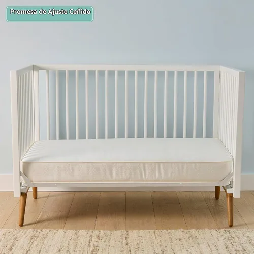 Vista 6 de Sealy Baby Posturepedic Grace - Colchón impermeable para cuna de bebé y cama infantil, transpirable, hipoalergénico, de 2 etapas, de doble firmeza