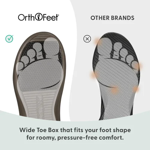 Vista 6 de Sandalias ortopédicas estirables Orthofeet Sahara Slide para mujer