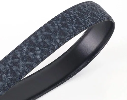 Vista 8 de Michael Kors Cinturón de vestir reversible de piel de PVC para hombre