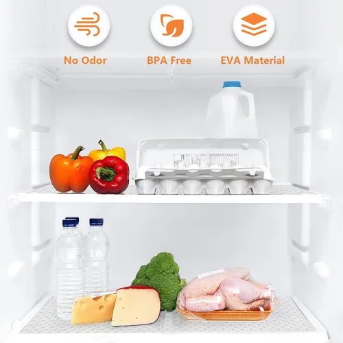 Vista 6 de Revestimientos de etilvinilacetato para armarios de cocina y refrigeradoras, resistentes al agua y al aceite, tapetes antideslizantes para cajones