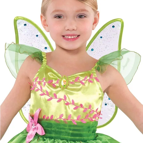 Vista 2 de Suit Yourself Classic Tinkerbell Halloween Costume for Toddler Girls Includes Wings