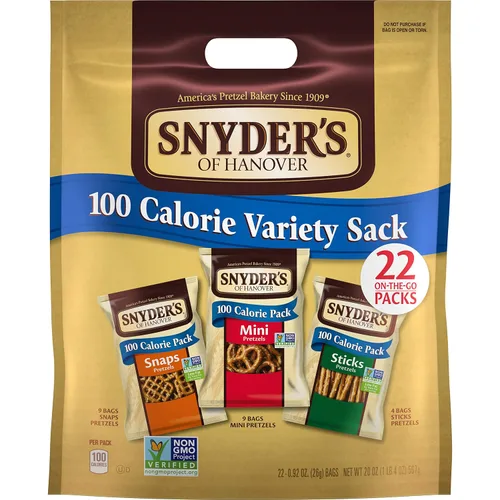 Vista 9 de Snyder's of Hanover, Trozos de pretzel miel mostaza y cebolla, 1 oz, 20