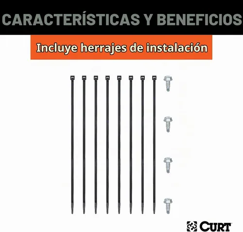 Vista 7 de CURT 56070 - Arnés con cableado personalizado (para remolque). Fits Select Chevrolet, Ford, GMC, Nissan, Ram and Toyota Models, Retains Rear