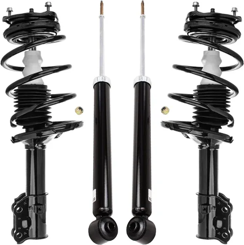 Vista 105 de Detroit Axle - Puntales y Amortiguadores para Chevy Traverse Buick Enclave GMC Acadia Saturn Outlook 2007-2012, 2 puntales delanteros con resorte