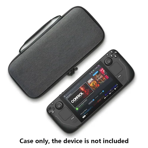 Vista 5 de VRUIVR Carrying Case for Steam Deck Console Protective Hard Shell Portable Storage Bag With Card Holder for Steam Deck AC Charger & Other