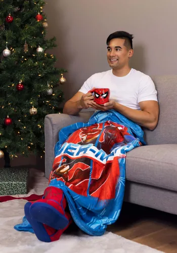 Vista 2 de Pantuflas para Adultos con Botas de Spider-Man Multicolor