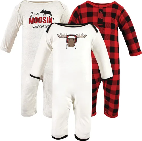 Vista 44 de Hudson Baby - Overol unisex de algodón para bebé Manzana