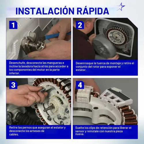 Vista 7 de 6501KW2002A Asamblea del sensor de posición del rotor de la lavadora